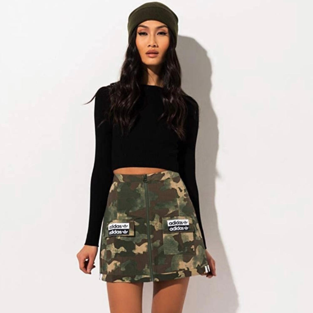 • Camo Adidas Mini Skirt •
